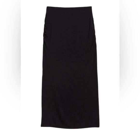 Old Navy black Ruched Maxi Skirt - Picture 9 of 12